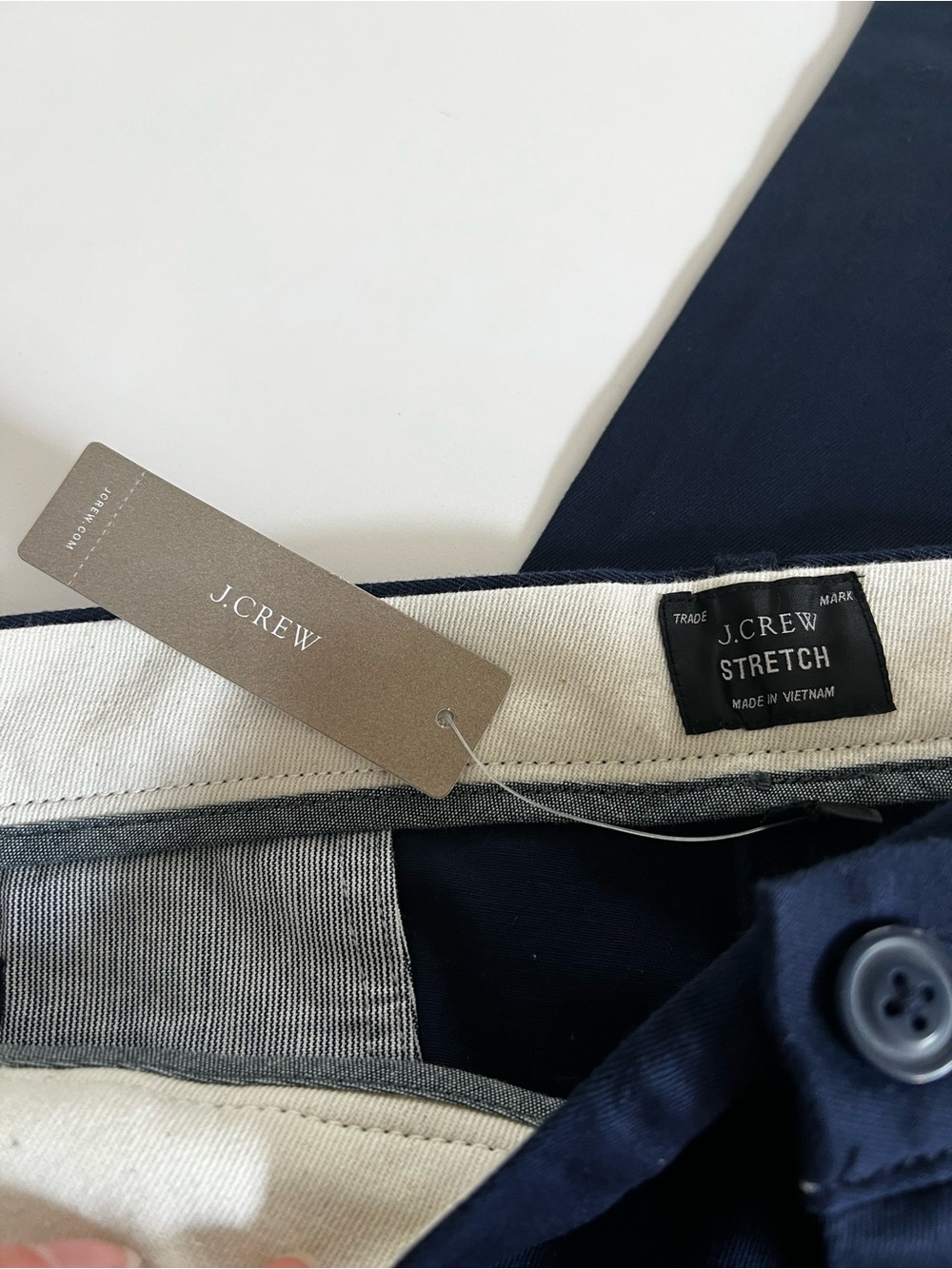 J. Crew Men's Classic Men’s Stretch Navy Chino 38 new with tags - Picture 8 of 12